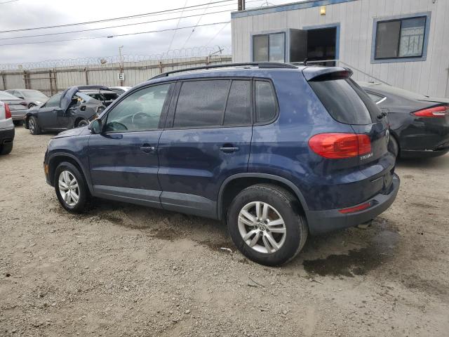 WVGBV7AX4GW588566 - 2016 VOLKSWAGEN TIGUAN S BLUE photo 2