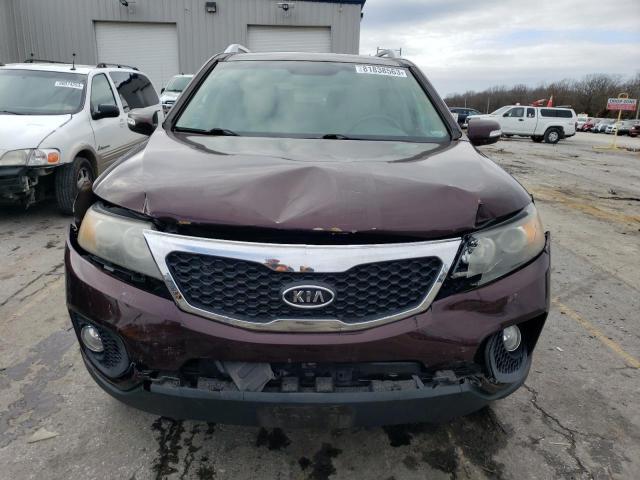 5XYKU4A20CG222346 - 2012 KIA SORENTO EX BURGUNDY photo 5