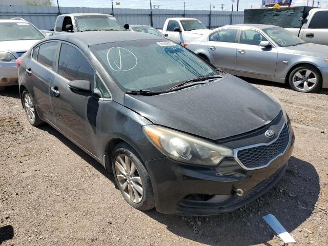 KNAFX4A80E5118493 - 2014 KIA FORTE EX BLACK photo 4