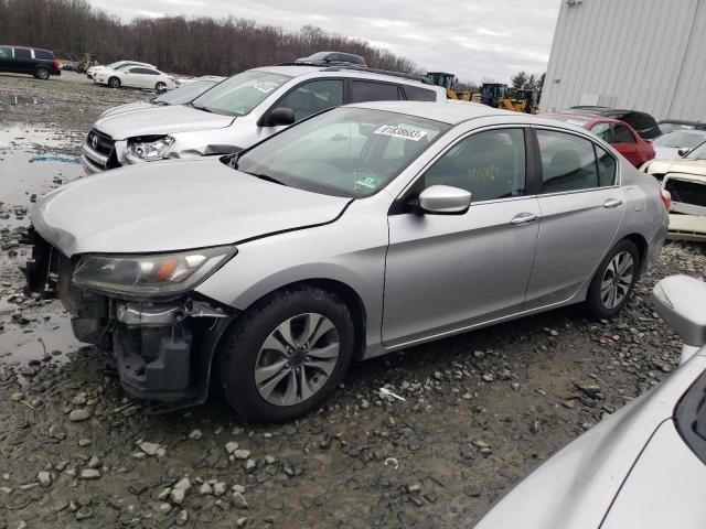 1HGCR2F32EA046593 - 2014 HONDA ACCORD LX SILVER photo 1