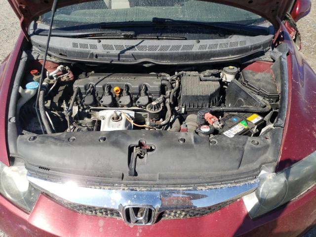 2HGFA16809H353035 - 2009 HONDA CIVIC EX RED photo 11