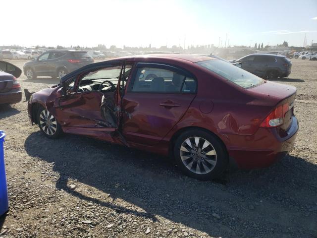 2HGFA16809H353035 - 2009 HONDA CIVIC EX RED photo 2