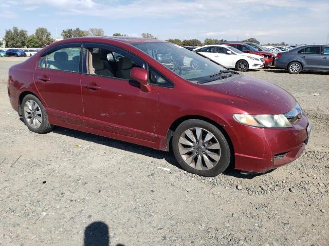 2HGFA16809H353035 - 2009 HONDA CIVIC EX RED photo 4