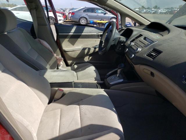 2HGFA16809H353035 - 2009 HONDA CIVIC EX RED photo 7