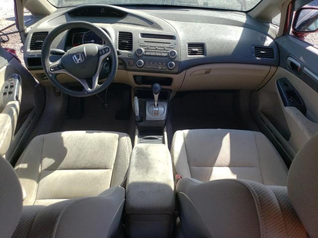 2HGFA16809H353035 - 2009 HONDA CIVIC EX RED photo 8