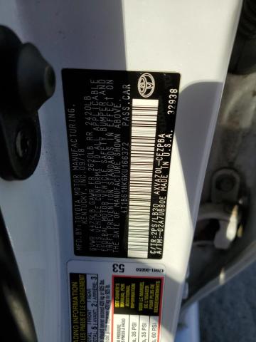 4T1B61HK6KU166372 - 2019 TOYOTA CAMRY XSE Ağ foto 12