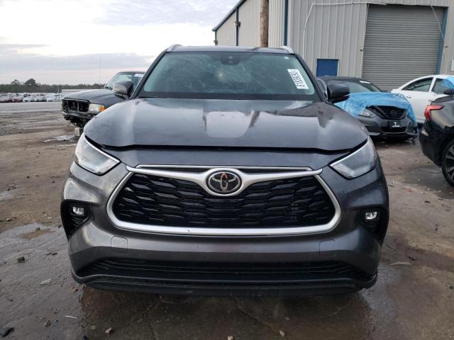 5TDGZRAH9NS552243 - 2022 TOYOTA HIGHLANDER XLE CHARCOAL photo 5