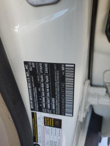 4JGDA5HB4DA197140 - 2013 MERCEDES-BENZ ML 350 4MATIC WHITE photo 13