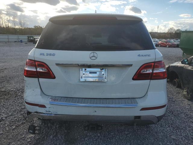 4JGDA5HB4DA197140 - 2013 MERCEDES-BENZ ML 350 4MATIC WHITE photo 6