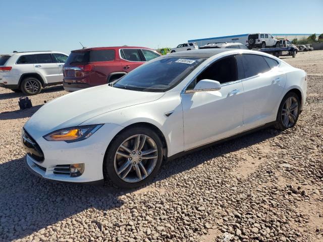 5YJSA1E14FF112937 - 2015 TESLA MODEL S WHITE photo 1