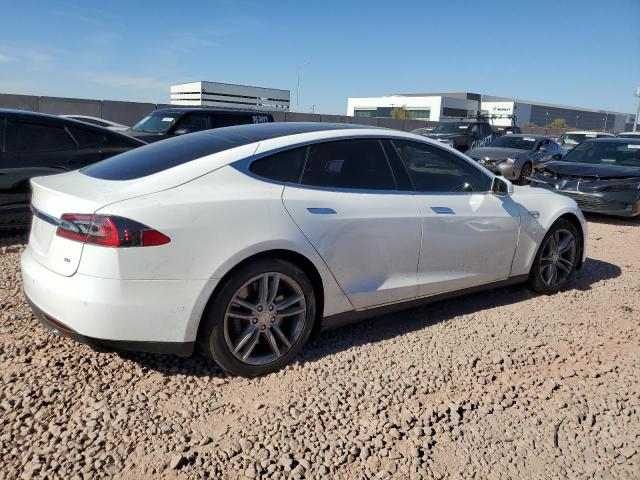 5YJSA1E14FF112937 - 2015 TESLA MODEL S WHITE photo 3