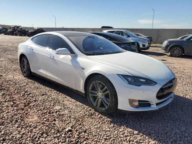 5YJSA1E14FF112937 - 2015 TESLA MODEL S WHITE photo 4