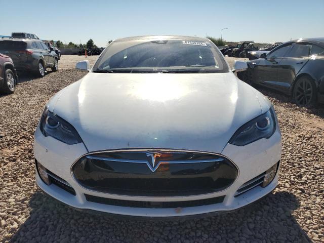 5YJSA1E14FF112937 - 2015 TESLA MODEL S WHITE photo 5