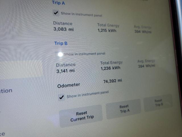 5YJSA1E14FF112937 - 2015 TESLA MODEL S WHITE photo 9