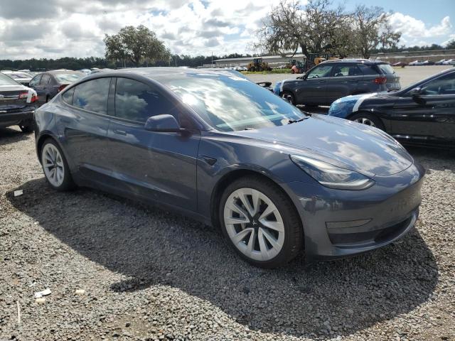 5YJ3E1EA7MF856649 - 2021 TESLA MODEL 3 GRAY photo 4