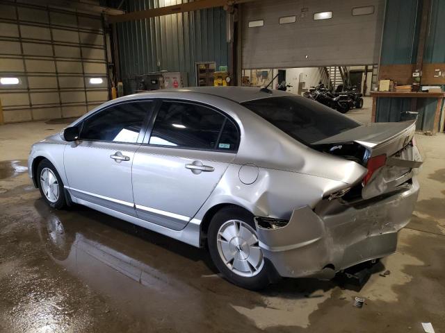 JHMFA36228S021741 - 2008 HONDA CIVIC HYBRID SILVER photo 2