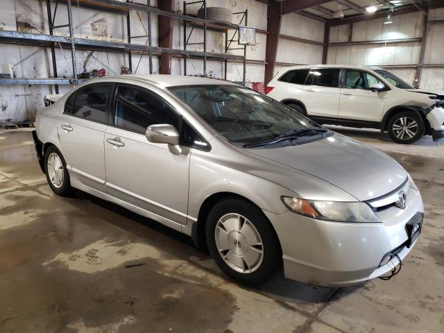 JHMFA36228S021741 - 2008 HONDA CIVIC HYBRID SILVER photo 4