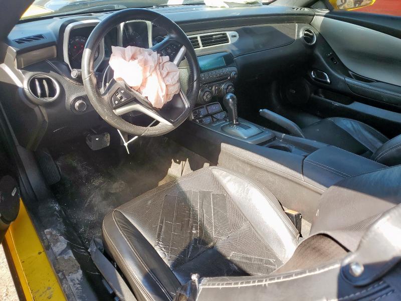 2G1FC1E3XC9144913 - 2012 CHEVROLET CAMARO LT YELLOW photo 8