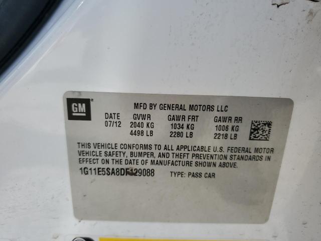 1G11E5SA8DF129088 - 2013 CHEVROLET MALIBU 2LT 白色 照片 12