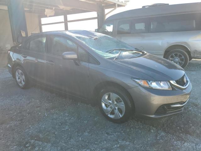 19XFB2F50EE000517 - 2014 HONDA CIVIC LX GRAY photo 4