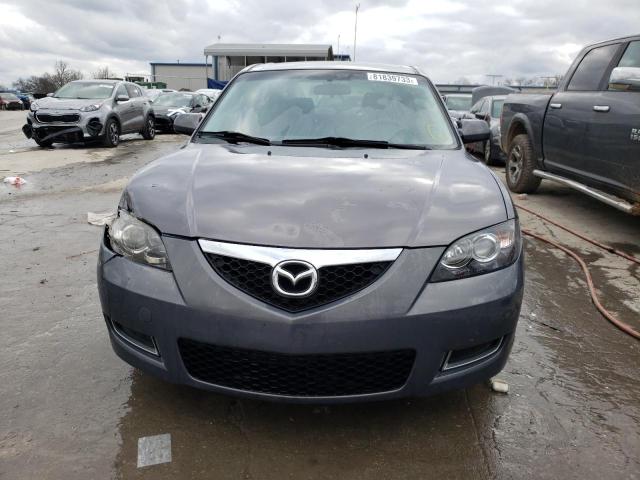 JM1BK12F981799552 - 2008 MAZDA 3 I GRAY photo 5