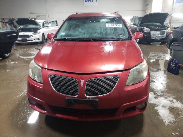 5Y2SL63895Z476674 - 2005 PONTIAC VIBE RED photo 5