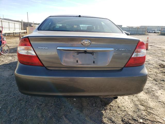 JTDBE32K730159323 - 2003 TOYOTA CAMRY LE GRAY photo 6