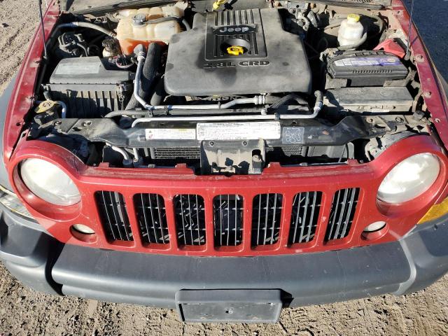 1J4GL48596W224400 - 2006 JEEP LIBERTY SPORT Қызыл фото 12