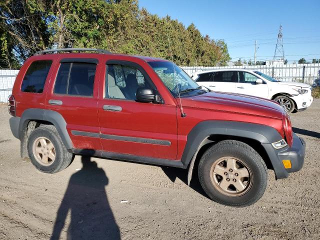 1J4GL48596W224400 - 2006 JEEP LIBERTY SPORT Қызыл фото 4