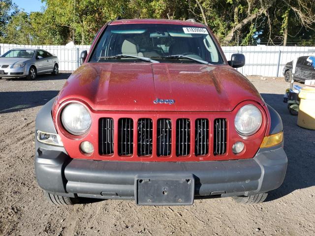 1J4GL48596W224400 - 2006 JEEP LIBERTY SPORT Қызыл фото 5