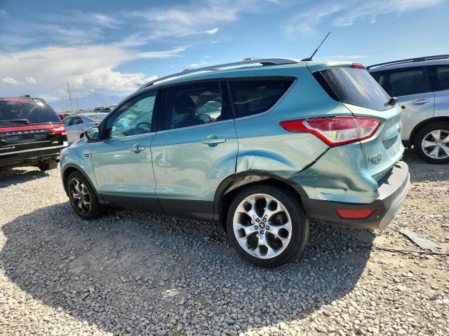 1FMCU0J9XDUD10035 - 2013 FORD ESCAPE TITANIUM GREEN photo 2