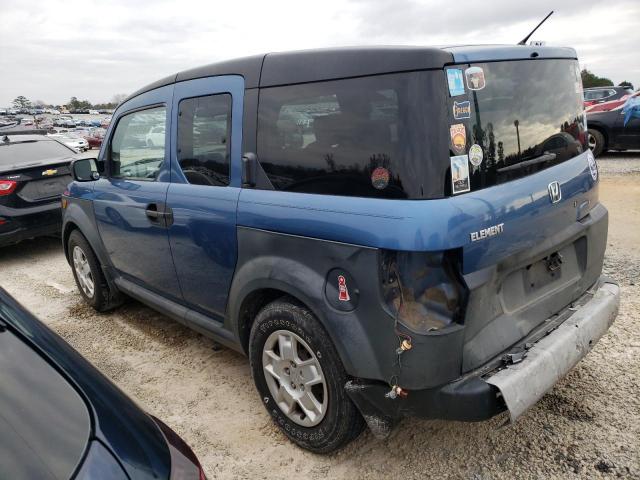 5J6YH18347L009691 - 2007 HONDA ELEMENT LX BLUE photo 2