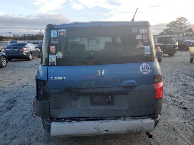 5J6YH18347L009691 - 2007 HONDA ELEMENT LX BLUE photo 6