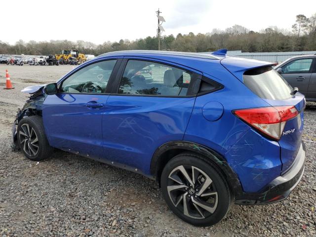 3CZRU5H17KM722405 - 2019 HONDA HR-V SPORT BLUE photo 2