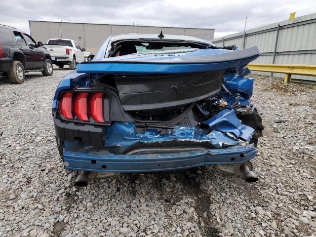 1FA6P8THXM5108601 - 2021 FORD MUSTANG BLUE photo 6