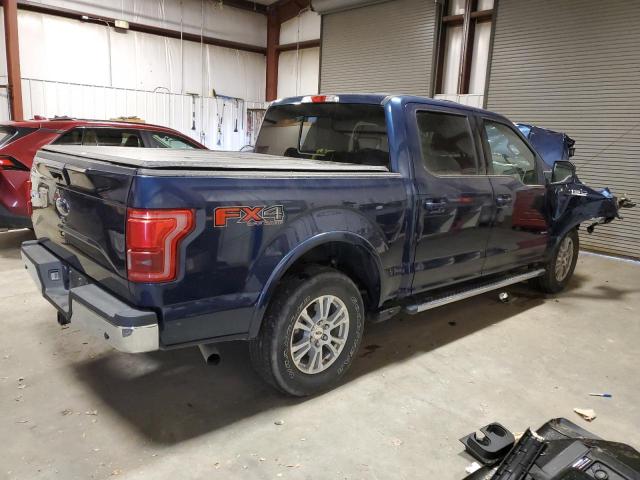 1FTEW1EP3FFB34541 - 2015 FORD F150 SUPERCREW BLUE photo 3