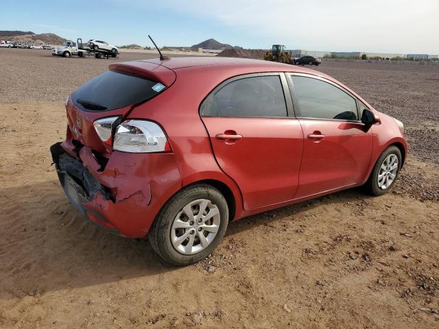 KNADM5A38D6100262 - 2013 KIA RIO LX RED photo 3