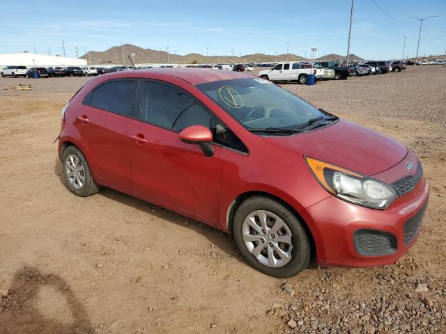 KNADM5A38D6100262 - 2013 KIA RIO LX RED photo 4