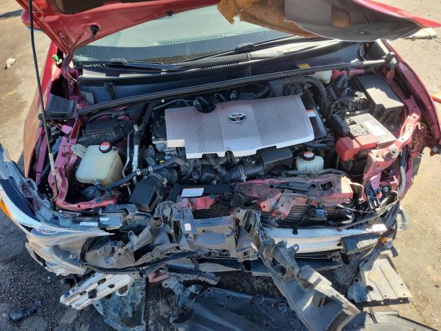 JTDKARFU4G3502068 - 2016 TOYOTA PRIUS RED photo 11