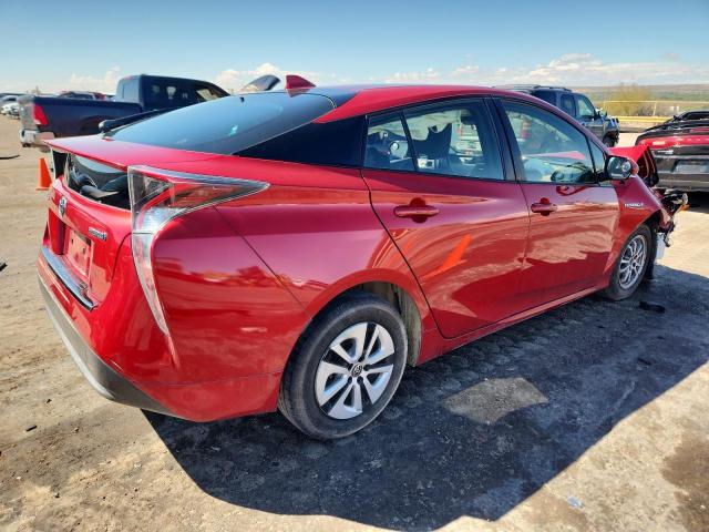 JTDKARFU4G3502068 - 2016 TOYOTA PRIUS RED photo 3