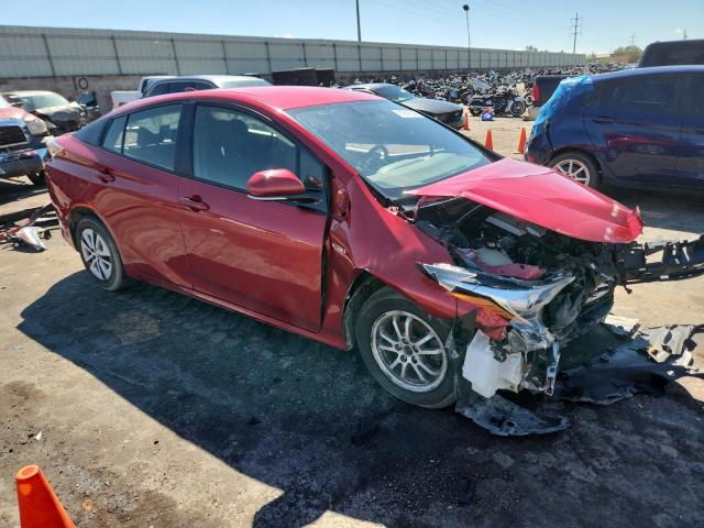 JTDKARFU4G3502068 - 2016 TOYOTA PRIUS RED photo 4
