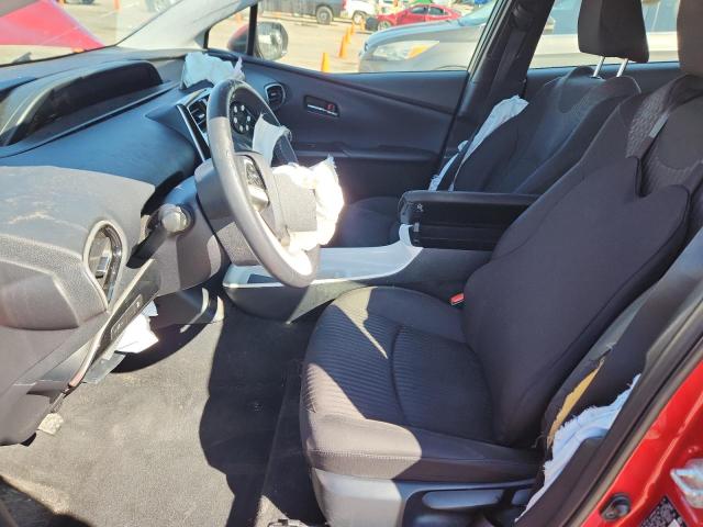 JTDKARFU4G3502068 - 2016 TOYOTA PRIUS RED photo 7