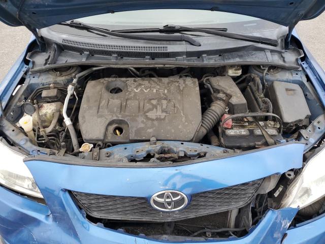 1NXBU4EE9AZ276420 - 2010 TOYOTA COROLLA BASE ლურჯი ფოტო 11