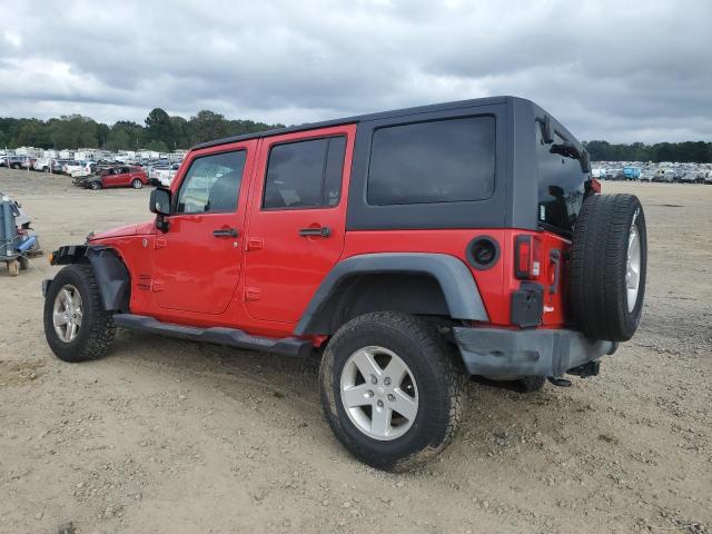 1C4BJWDG5FL726153 - 2015 JEEP WRANGLER U SPORT RED photo 2