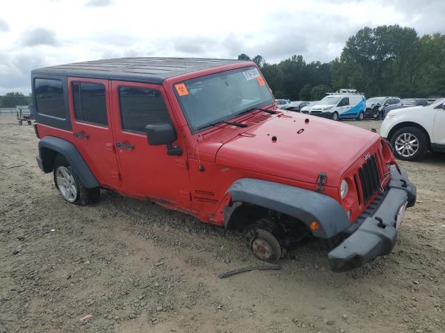 1C4BJWDG5FL726153 - 2015 JEEP WRANGLER U SPORT RED photo 4