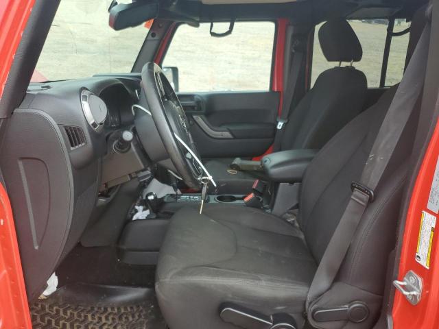 1C4BJWDG5FL726153 - 2015 JEEP WRANGLER U SPORT RED photo 7