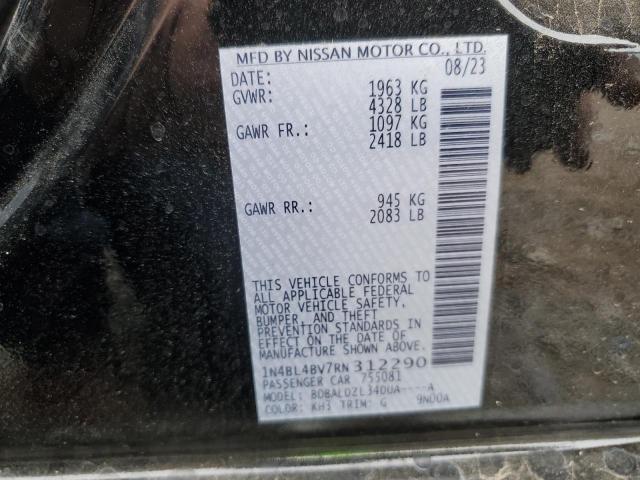 1N4BL4BV7RN312290 - 2024 NISSAN ALTIMA S BLACK photo 12