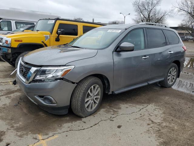 5N1AR2MM7FC711782 - 2015 NISSAN PATHFINDER S GRAY photo 1