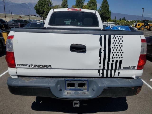 5TBET341X6S543808 - 2006 TOYOTA TUNDRA DOUBLE CAB SR5 WHITE photo 6