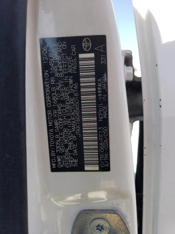 JTKKT604565018746 - 2006 TOYOTA SCION XA Սպիտակ լուսանկար 12